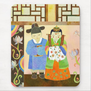 Traditionellt koreanskt bröllop (#1) Mousepad Musmatta