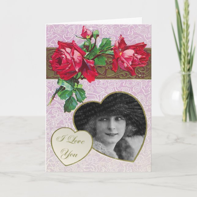 Traditionellt kort för Mors dag (Framsida)