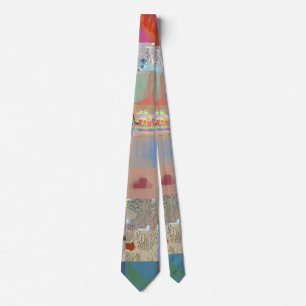 Traditionellt lapptäcke Geometriskt Mönster Slips
