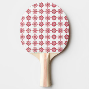 Traditionellt lettiskt SOL-tecken geometriskt mön Pingisracket