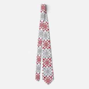 Traditionellt lettiskt SOL-tecken geometriskt mön Slips