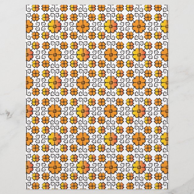 Traditionellt lettiskt SOL-tecken geometriskt möns (Framsida)