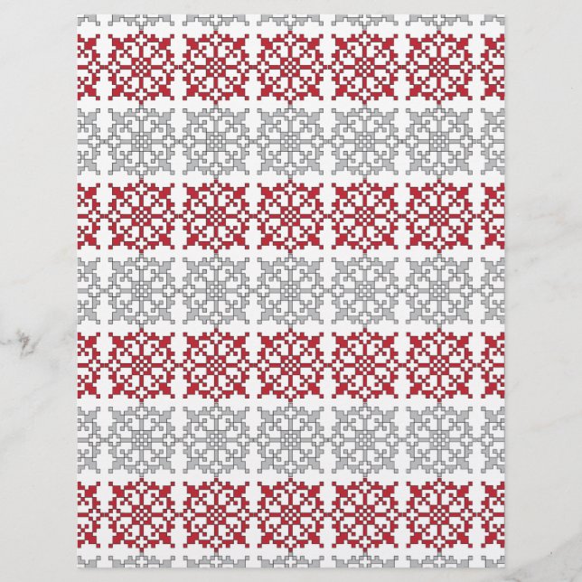 Traditionellt lettiskt SOL-tecken geometriskt möns (Framsida)