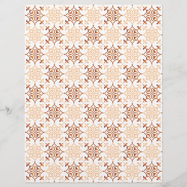 Traditionellt lettiskt SOL-tecken geometriskt möns (Framsida)