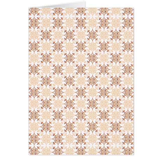 Traditionellt lettiskt SOL-tecken geometriskt möns Hälsningskort (Framsidan)