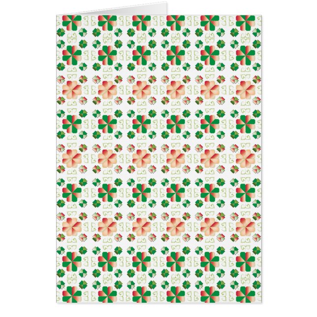 Traditionellt lettiskt SOL-tecken geometriskt möns Hälsningskort (Framsidan)