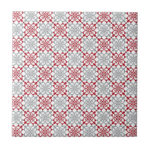 Traditionellt lettiskt SOL-tecken geometriskt möns Kakelplatta