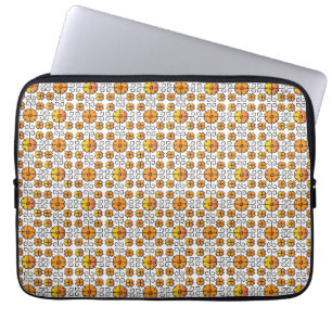 Traditionellt lettiskt SOL-tecken geometriskt möns Laptop Fodral