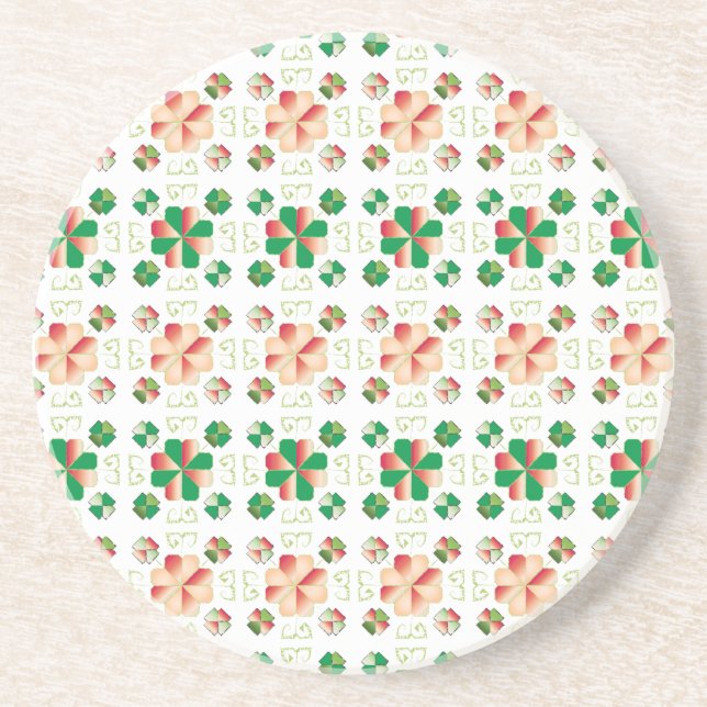 Traditionellt lettiskt SOL-tecken geometriskt möns Underlägg (Framsidan)