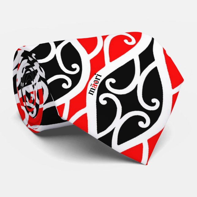 Traditionellt Maori för OPUS - siddubbelt Slips (Rullad)