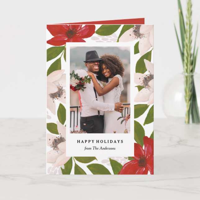 Traditionellt mappat Julhälsningar kort (Framsida)