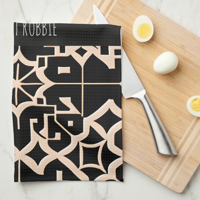 Traditionellt marockanska Struktur Beige Modern Mö Kökshandduk (Vikt i Fjärdedel)