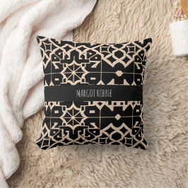 Traditionellt marockanska Struktur Beige Modern Mö Kudde