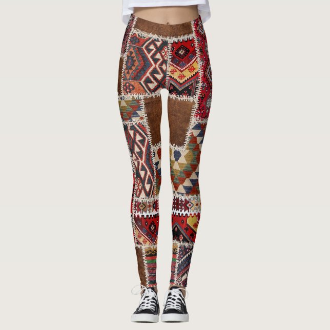 Traditionellt Matta-lappverk: Decorative Carpet Dé Leggings (Framsida)