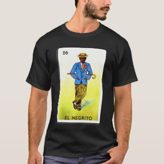 Traditionellt mexikanskt kortspel N26 El negrito P T Shirt