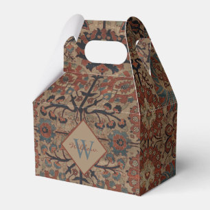 Traditionellt monogrammat Oriental Persian Mönste Presentaskar
