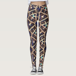 traditionellt mönster leggings