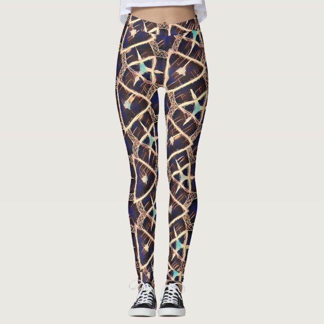 traditionellt mönster leggings (Framsida)