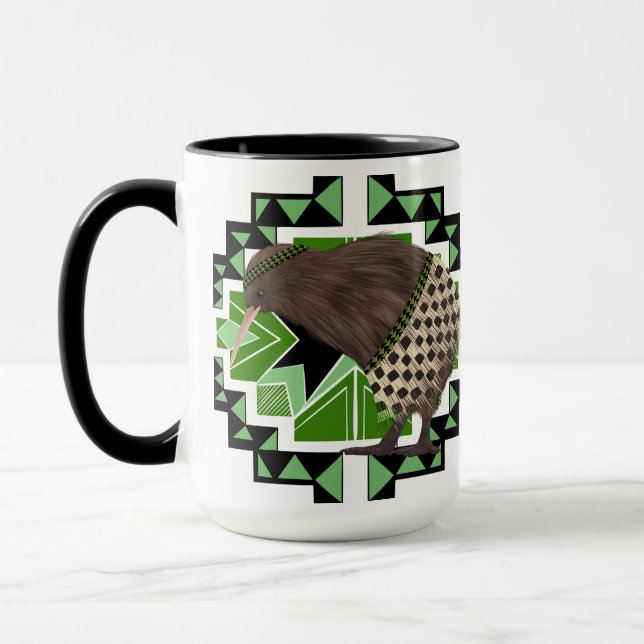 Traditionellt nyzeeländskt fåglar - Kiwi Bird Mugg (Vänster)
