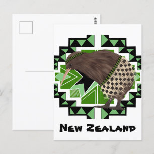 Traditionellt nyzeeländskt fåglar - Kiwi Bird Vykort
