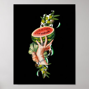 Traditionellt palestinskt inslag i Palestina i kar Poster