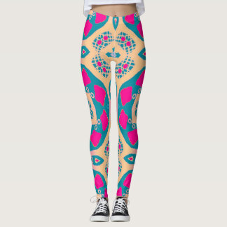 Traditionellt, peruanskt lappverk, mönster leggings