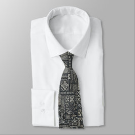 Traditionellt polynesiskt Tapa Trasa Mönster Slips