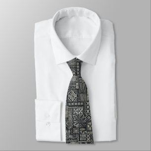 Traditionellt polynesiskt Tapa Trasa Mönster Slips