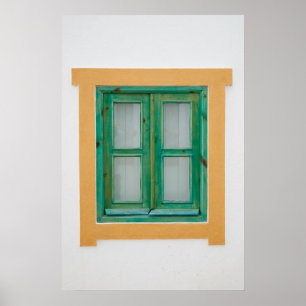 Traditionellt portugisiskt fönster poster