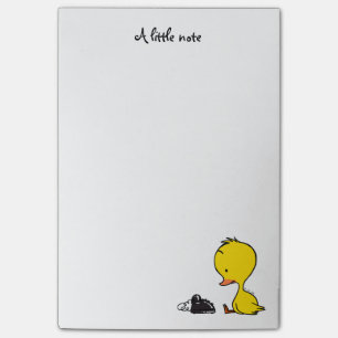 traditionellt ringa & gulligt ducky post-it block