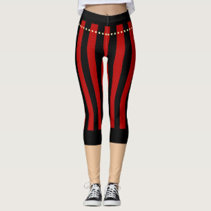 Traditionellt rödfärgat Pirat-Byxor Leggings