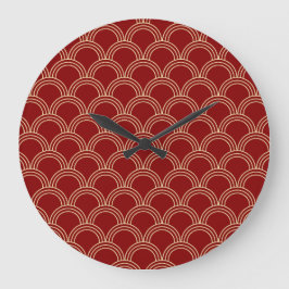 Traditionellt rödkinesiska och Guld kinesiska Möns Stor Klocka