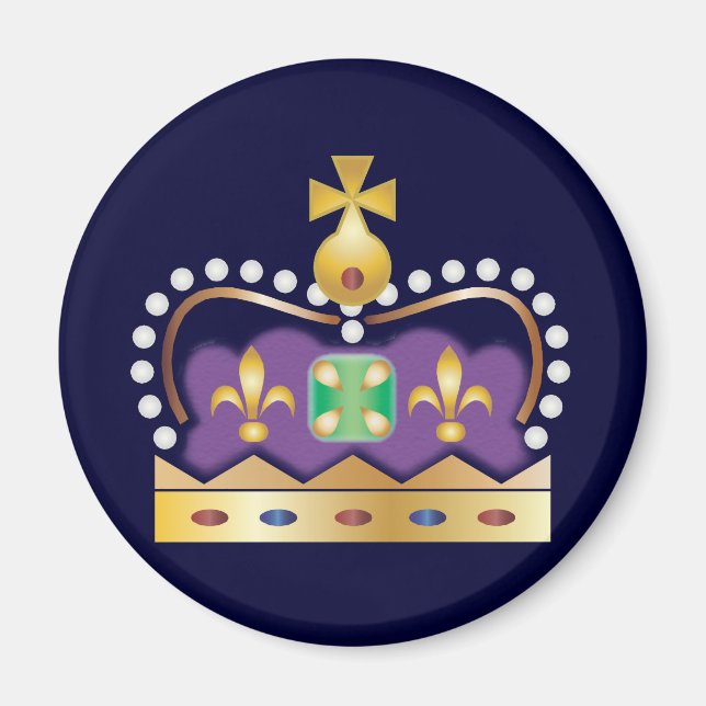 Traditionellt Royal Krona Magnet (Framsidan)