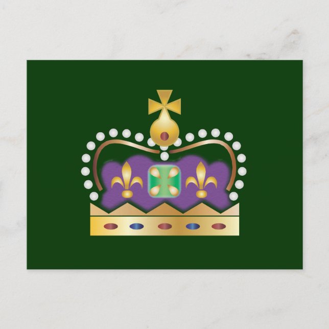 Traditionellt Royal Krona Vykort (Framsida)