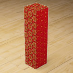 Traditionellt Royal Red & Guld Presentask För Vinflaska<br><div class="desc">Vi ville ta med den traditionella BIG STIL till helgdagarna med dessa festliga utformningar. De kommer att se underbara ut under vilken träd som helst!</div>