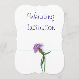 Traditionellt skotskt och keltiskt Bröllop Thistle Inbjudningar