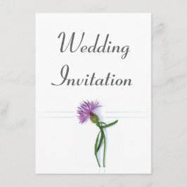 Traditionellt skotskt och keltiskt Bröllop Thistle Inbjudningar