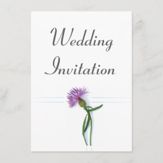 Traditionellt skotskt och keltiskt Bröllop Thistle Inbjudningar