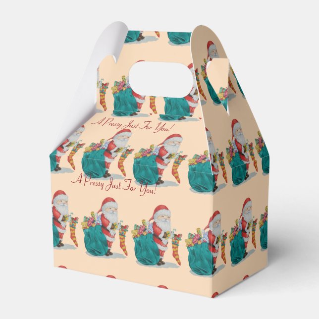 Traditionellt, söt, redo för att ta emot christmas presentaskar (Framsidan Sidan)