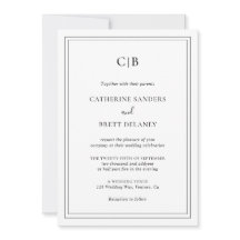 Traditionellt svartvitt allt på en Bröllop