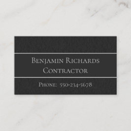 Traditionellt svartvitt, Grått och vitt Affärskort Visitkort