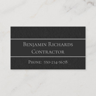 Traditionellt svartvitt, Grått och vitt Affärskort Visitkort