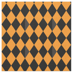 Traditionellt svartvitt och Orange Halloween Möns Tyg