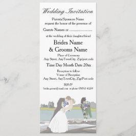 Traditionellt tema för skotska och keltiska Bröllo Inbjudningar