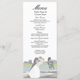 Traditionellt tema för skotska och keltiska Bröllo Meny