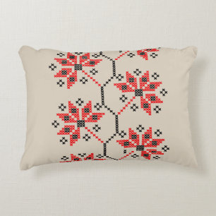 Traditionellt ukrainskt broderat Dekorativ kudde