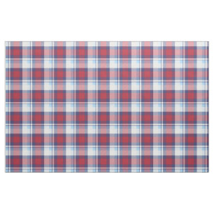 Traditionellt USA Rött vitt blått Tartan Mönste Tyg