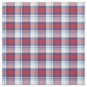 Traditionellt USA Rött vitt blått Tartan Mönster Tyg