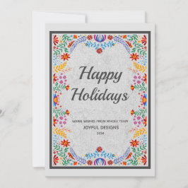 Traditionellt visitkort för grått anpassningsbar-H Julkort