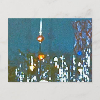 Traditionellt vykort för julgranar på 1 950-talet